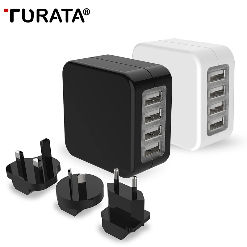 Turata USB Зарядное устройство США ЕС Великобритания AU Вилки тире док станции для iPhone