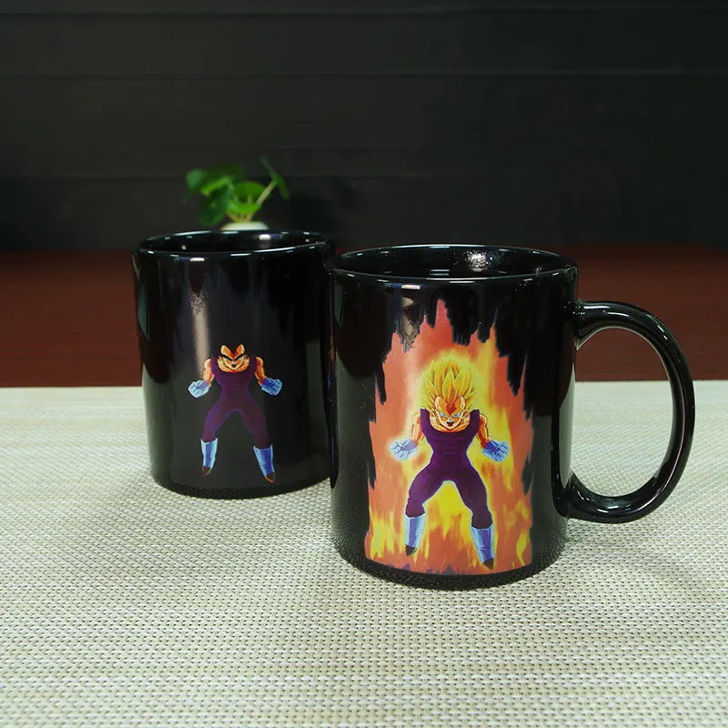 Dragon Ball SON Goku Magic Mug Hot Changing Color Cups Heat Reactive Mugs Super Saiyan Milk Coffee Cup | Дом и сад