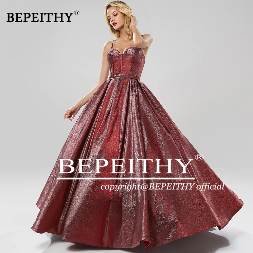 BEPEITHY милое бальное платье сверкающее длинное вечернее вечерние платья Vestido De Festa
