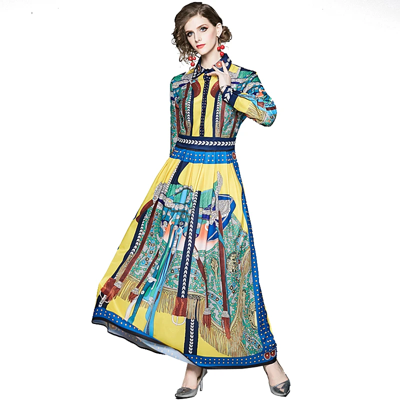 Trytree/летнее осеннее платье с высоким уличным принтом женское рубашка отложным