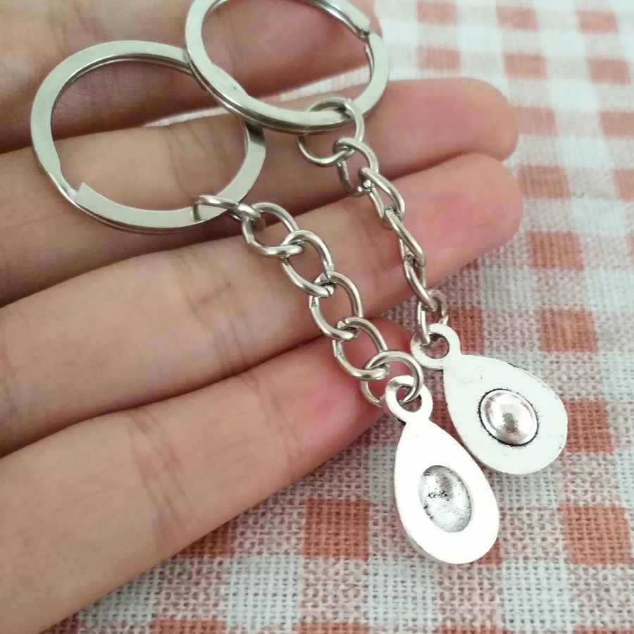 Брелок из сплава авокадо с имитацией фруктов 2 шт. модная Автомобильная сумка