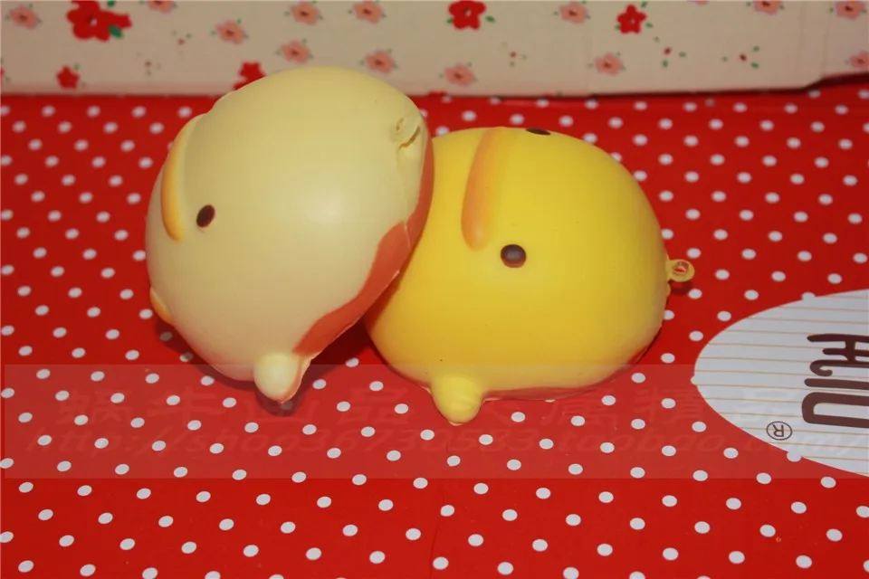 Оптовая продажа 50 шт./лот 7 см * 6 kawaii мягкий аромат желтая утка queeze булочка игрушки