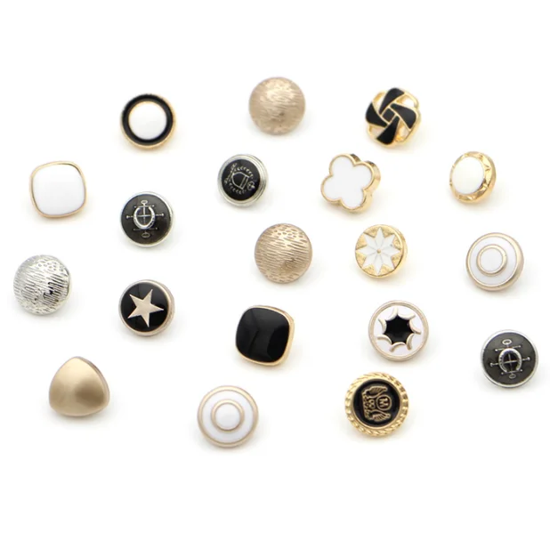 10 шт./лот рубашка на пуговицах металлическая свитер для мужчин и женщин черная