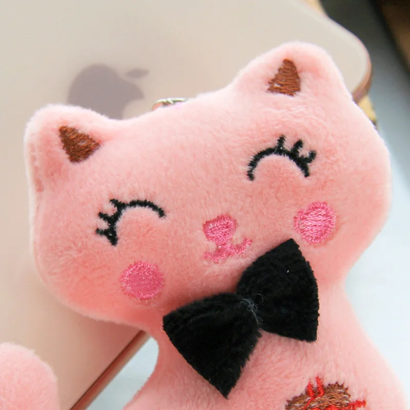 Маленький размер 8 см Новый Кот плюш животное чучело Kitty брелок с котом игрушка