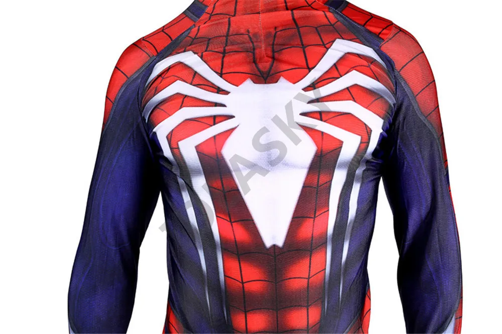 PS4 insomniac Человек-паук косплей костюм костюмы супергероя для Хэллоуина мужчин