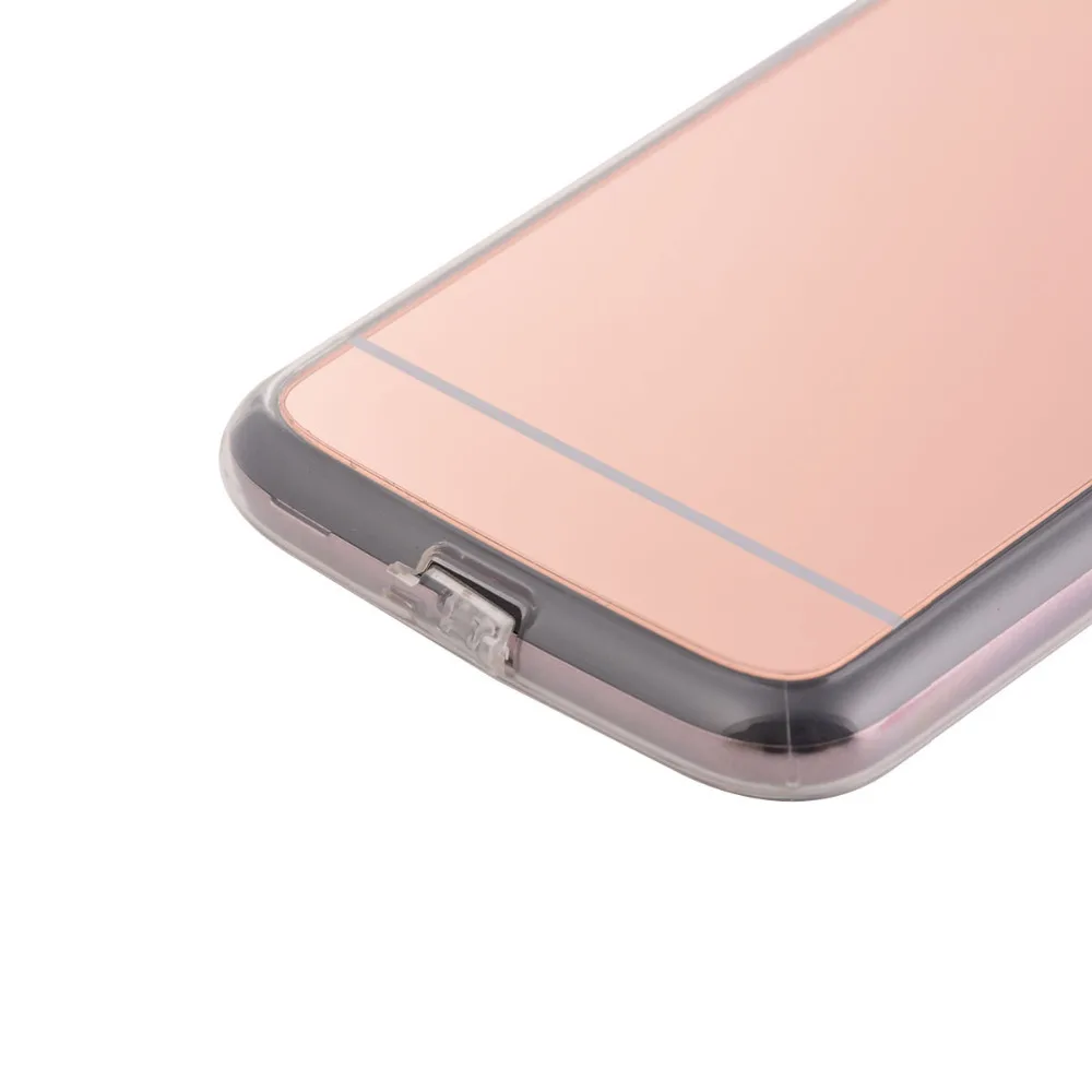 Зеркальный чехол с гальваническим покрытием для Motorola MOTO G5 Plus G6 прозрачный