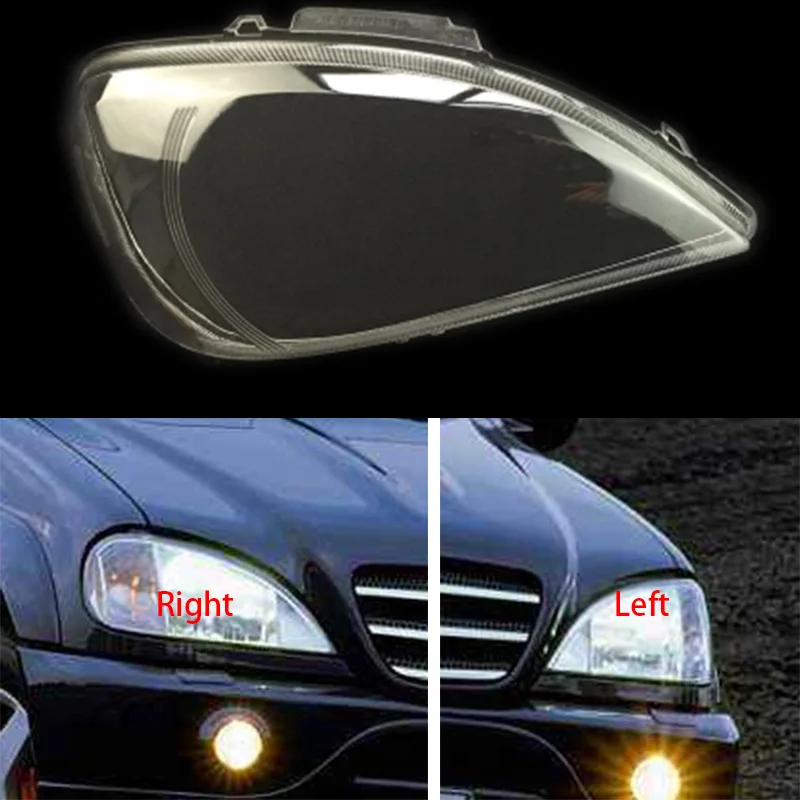 Для Benz W163 ML320 ML350 ML500 фары, прозрачные фары, прозрачная крышка, лампа для фар