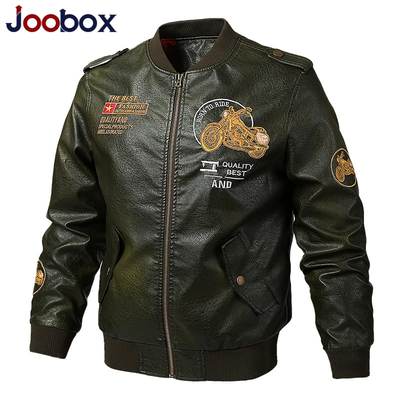 JOOOBOX искусственная кожа Мужская Весенняя мотоциклетная Байкерская кожаная