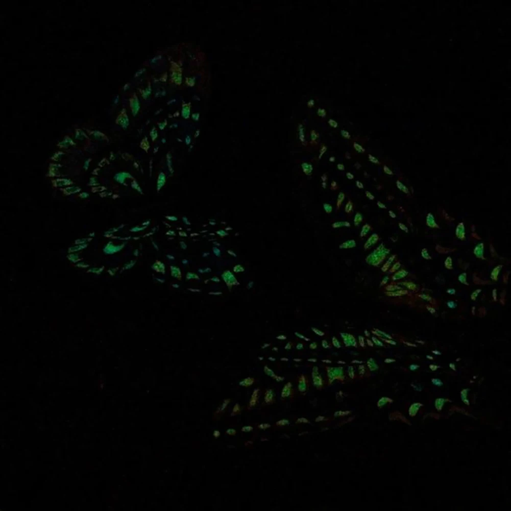 12Pcs PVC 3D Butterfly Glow in The Dark Decal Wall Magnetic Sticker Room Home Decor Wall Stickers Set