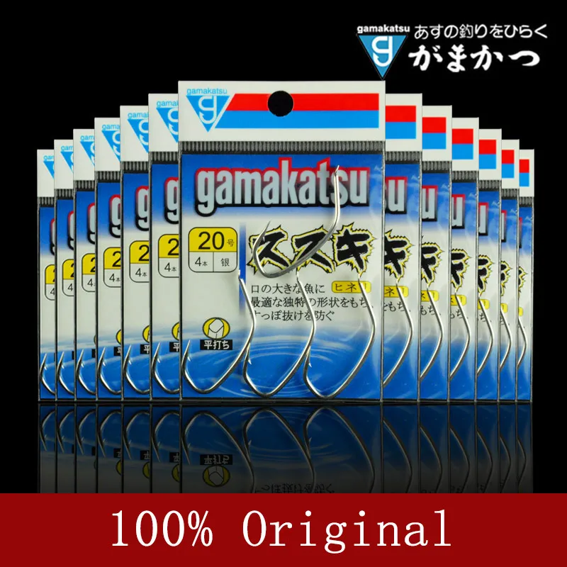 Японские рыболовные крючки Gamakatsu CISZ0 из окуня с колючей конструкцией Серебристые