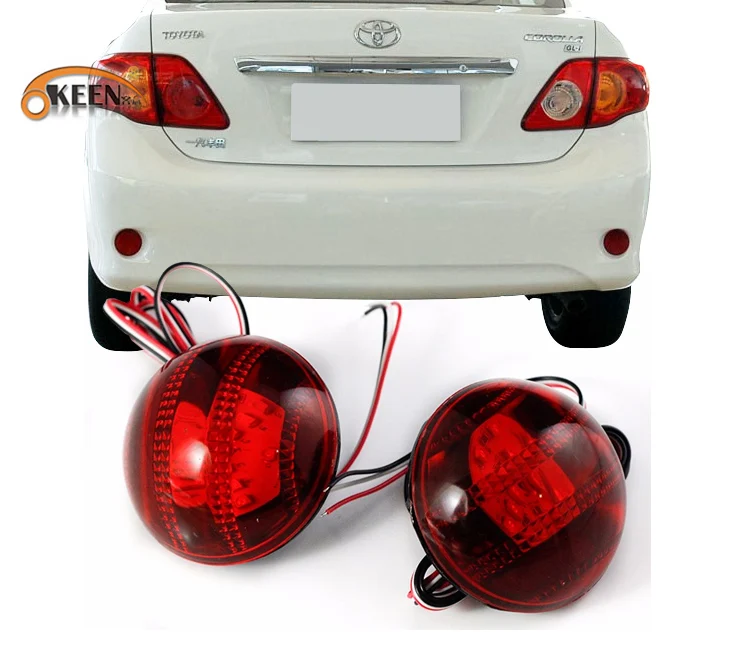 OKEEN для toyota Corolla 2007 2008 2009 2010 светодиодный задний объектив отражатель задние стоп