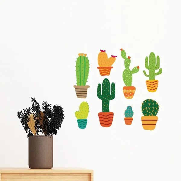 Мультяшный горшечный цветочный горшок кактус суккуленты цветок съемная