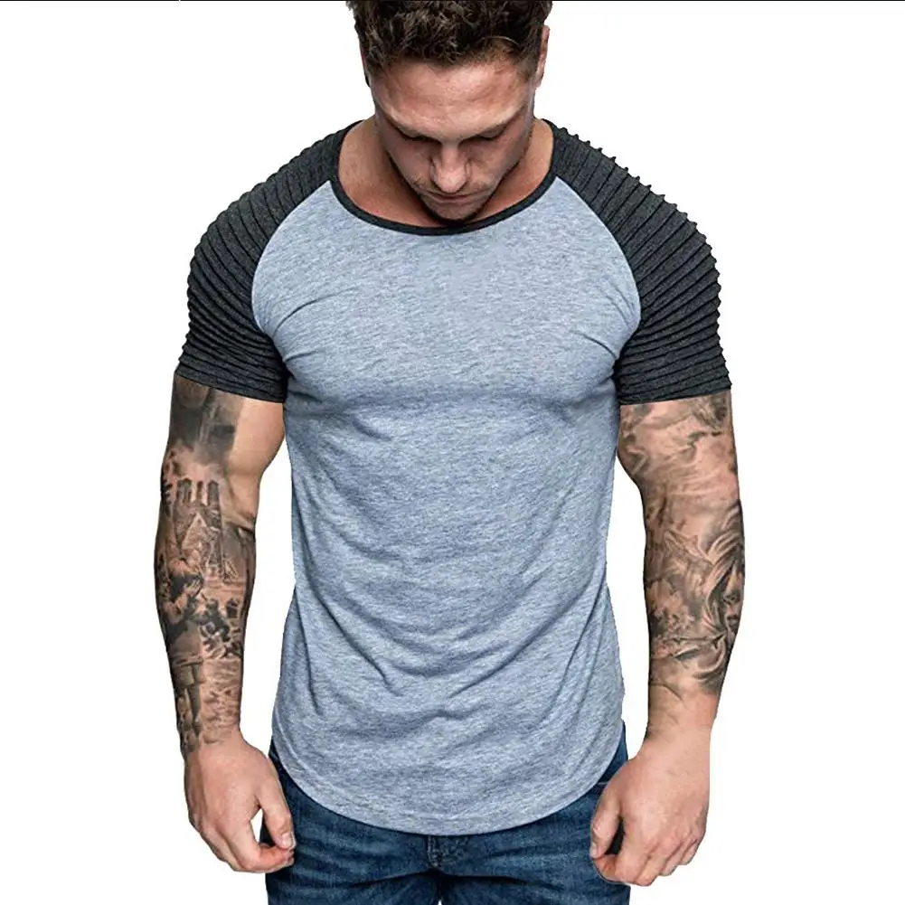Yfashion Мужская футболка Повседневная Спортивная тонкая модная одинаковая цветная
