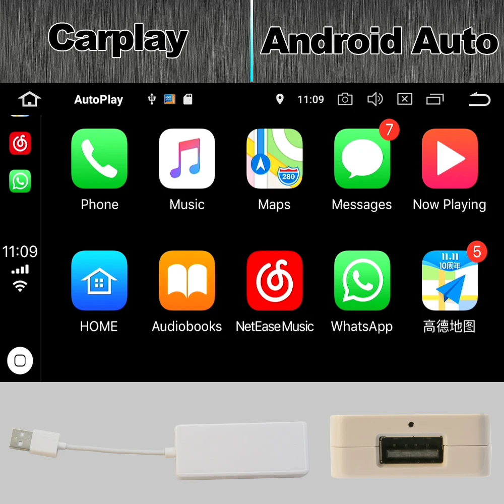 USB CarPlay адаптер для Автомобильный dvd плеер на основе Android головное устройство с
