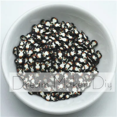 Approx 5mm design 3 100 г/лот 5 мм-10 мм Полимерная Горячая глина разбрызгивает животных Пингвин для рукоделия, сделай сам - Цвет: Approx 5mm design 3