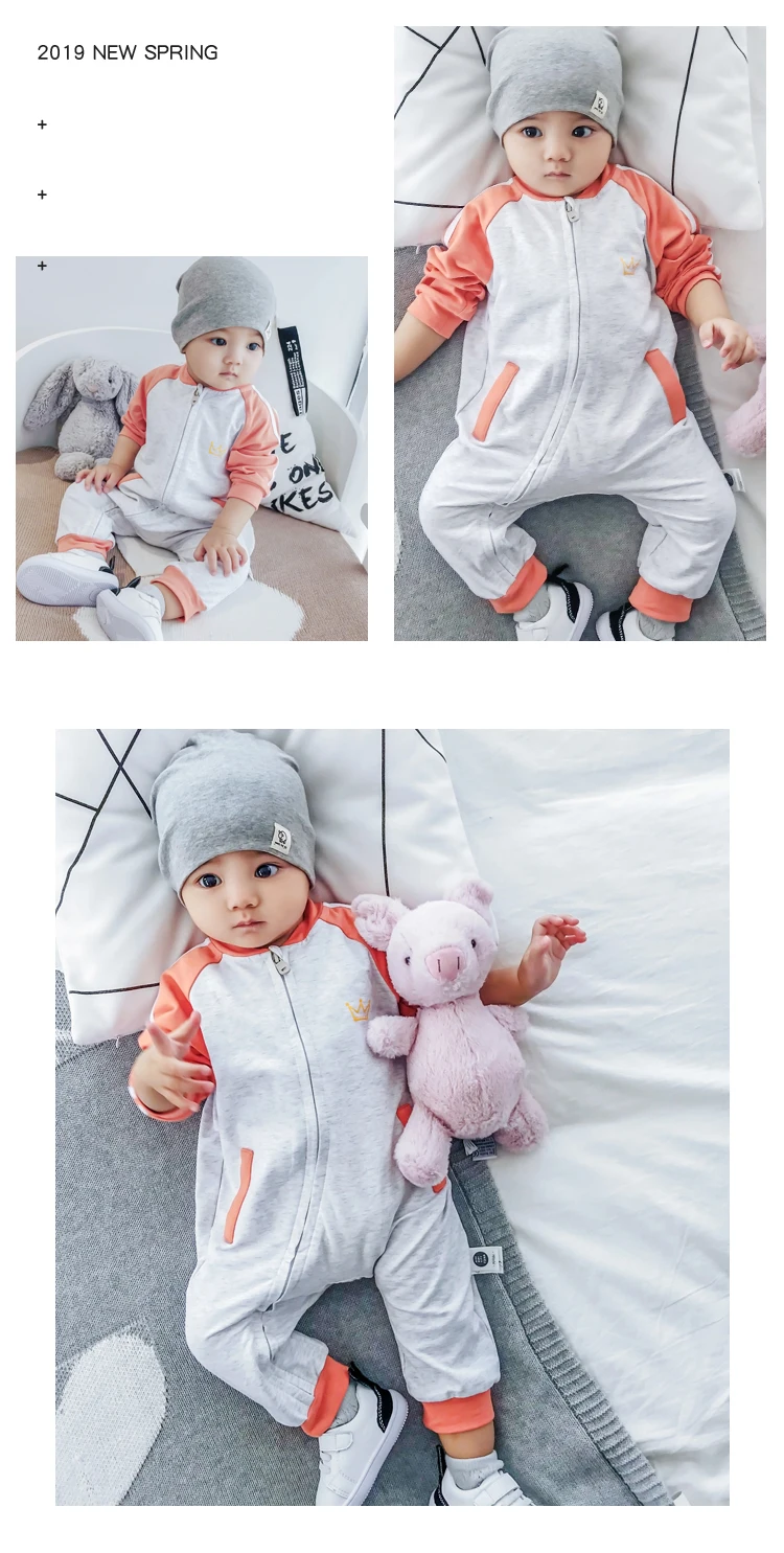 Lemonmiyu Infant Baby Boys Girls Clothes For Newborn Cartoon Letter Rompers Unisex Casual Spring Autumn Children Jumpsuits
