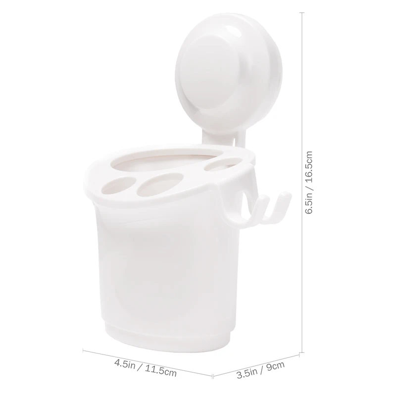 TAILI Toothbrush Holder Wall Suction Cups Shower Holder Bathroom Decor Sucker Toothbrush Holder Suction Hooks Bathroom Set