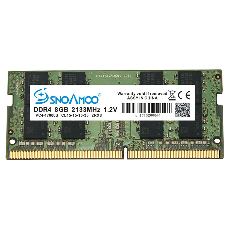 SNOAMOO ноутбук DDR4 ОЗУ памяти 8 Гб 2133 МГц 2400 для ноутбука высокая производительность