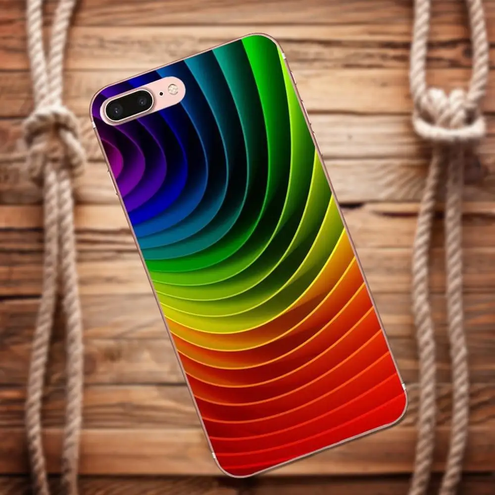 Vvcqod Мягкие TPU Чехлы для Galaxy Alpha Core Prime Note 4 5 8 S3 S4 S5 S6 S7 S8 s9 мини edge Plus Rainbow флаг |