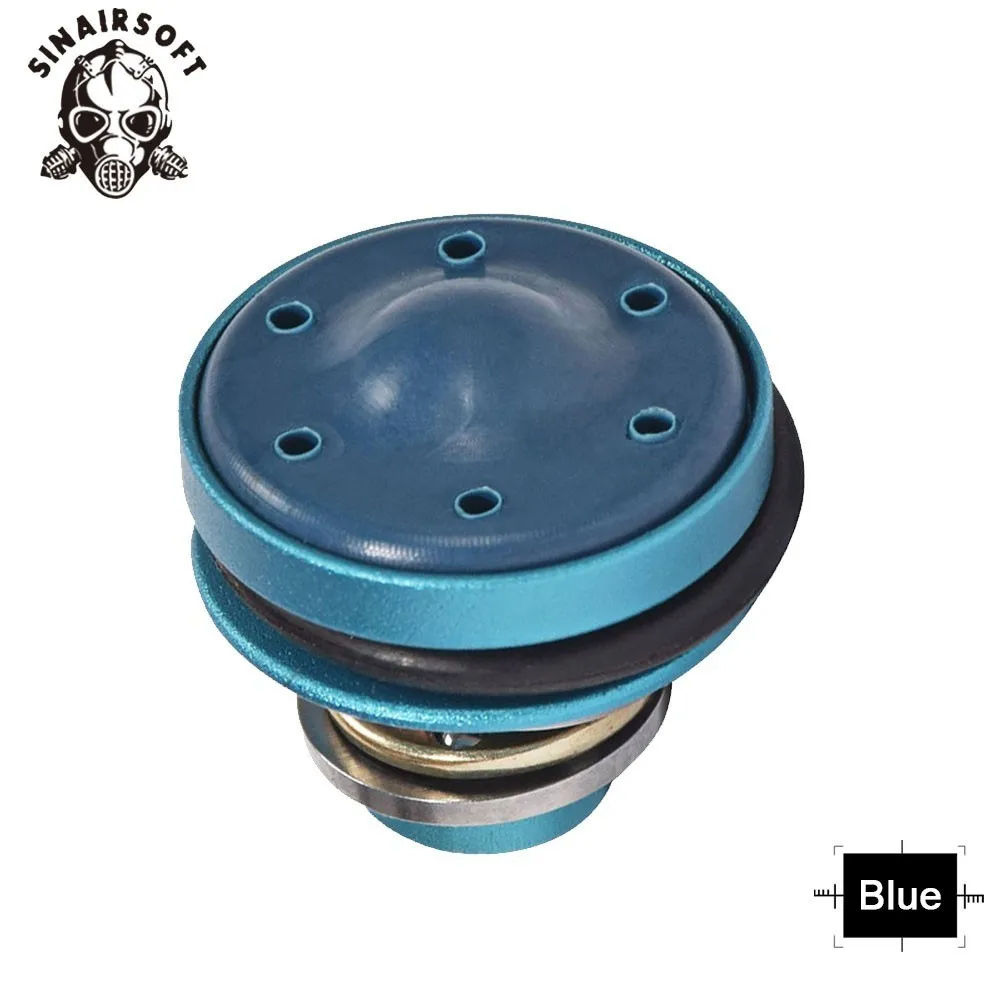 Blue SINAIRSOFT AEG гриб Бесшумная головка поршня для Ver.2/3 набор обновления частей Страйкбол M4 АК AEG Коробка передач Охотничьи аксессуары Пейнтбол - Цвет: Blue