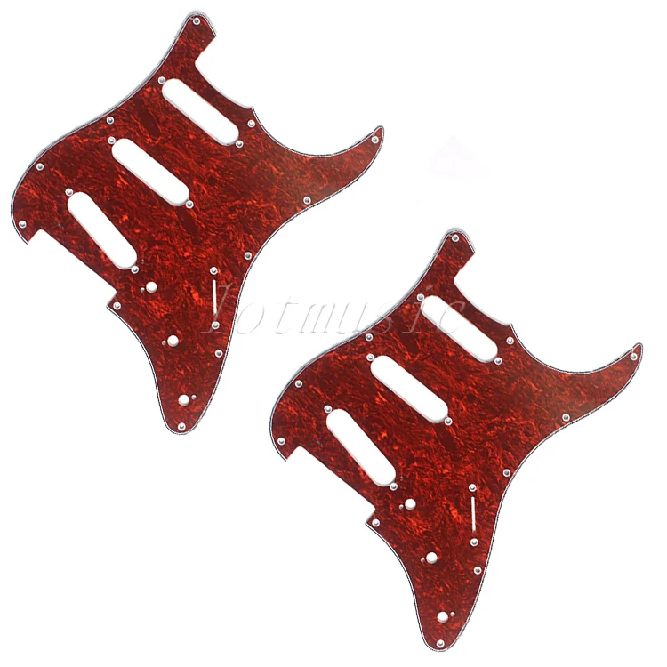 2 * Новая экономичная красная перламутровая накладка sss для гитары гитары|pickguard