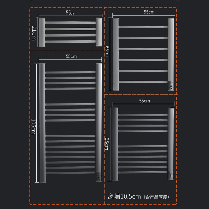 Настенный обогреватель для ванной комнаты полотенцесушитель без штамповки