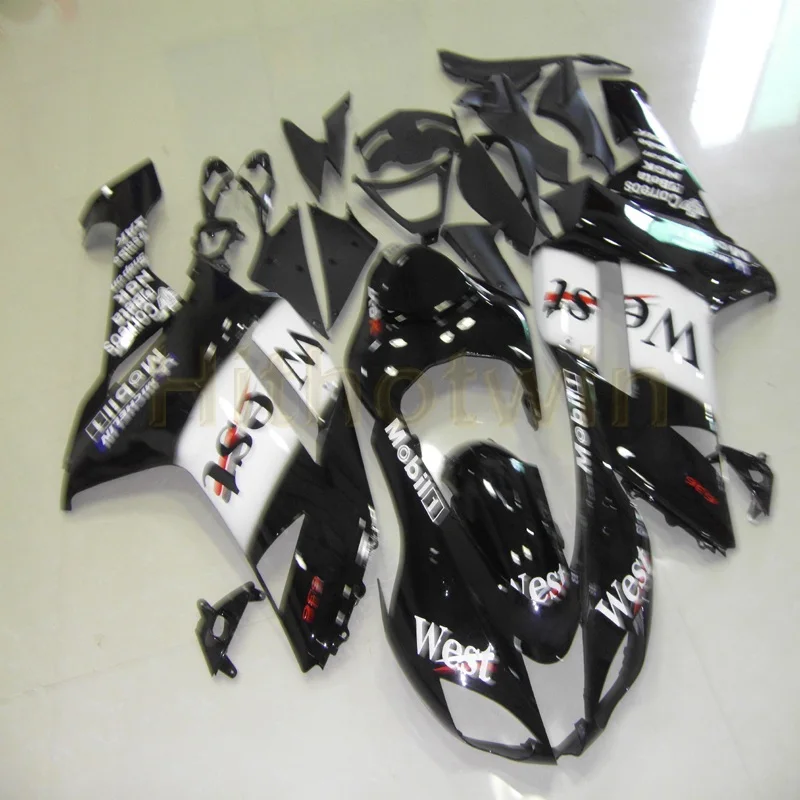 Пользовательский Корпус мотоцикла для Kawasaki ZX-6R 07-08 636 ZX6R обтекатель zx6r 2007 2008+ свободные болты+ серебристый черный M2
