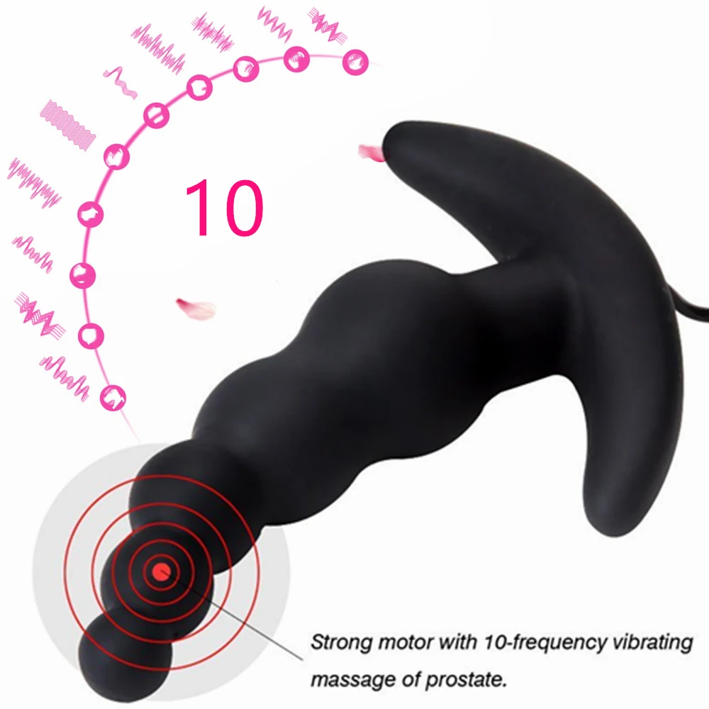 10 speeds G Point Stimulate prostate massager Anal Vibrator vibrating anal plug Male Sex Toy Products adult sex toys for men | Красота и