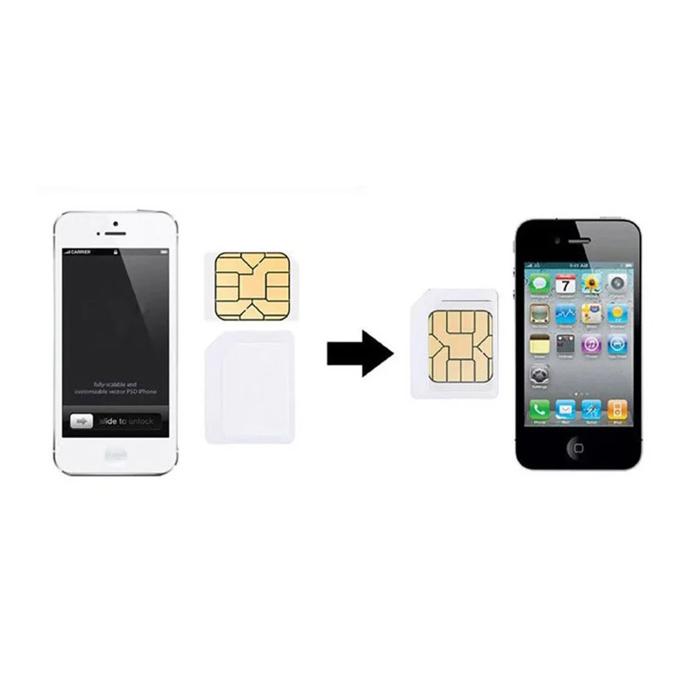 10 наборов Nano Micro Mini стандартный адаптер для sim карты набор адаптеров инструменты
