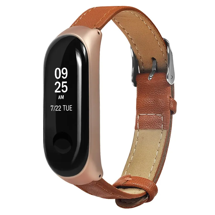 Кожаный ремешок для Mi Band 3 браслет без винтов Xiaomi | Электроника