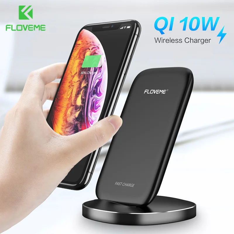 Зарядное устройство FLOVEME QI Беспроводной для huawei 20 Lite 10 Вт быстрой зарядки iPhone 7 8 XS