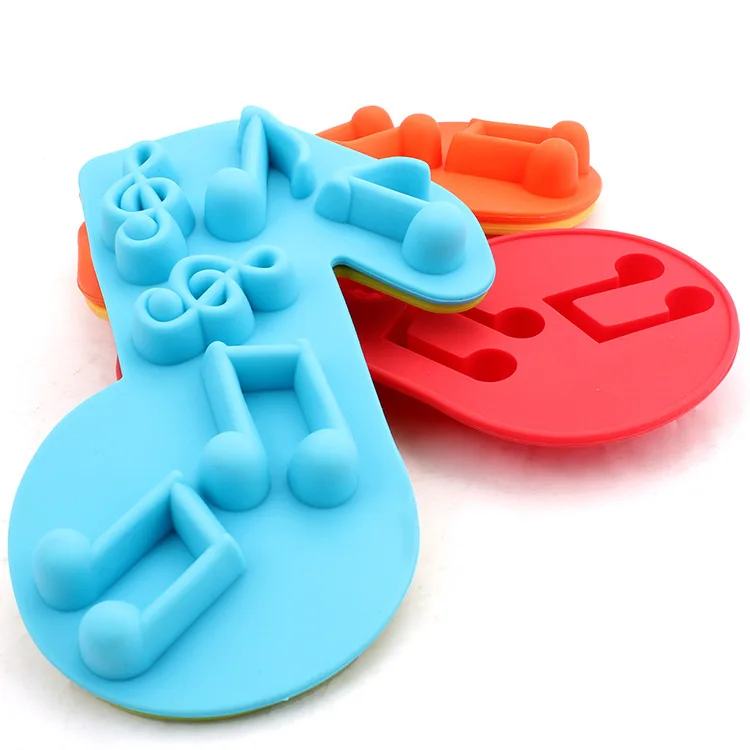 DIY музыкальный символ шоколадная ледяная решетка формы для выпечки силиконовая
