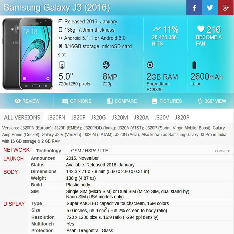 ЖК дисплей TFT 5 0 дюйма для Samsung Galaxy J3 2016 J320FN J320F J320G J320M J320A J320V J320P + сенсорный экран 100%