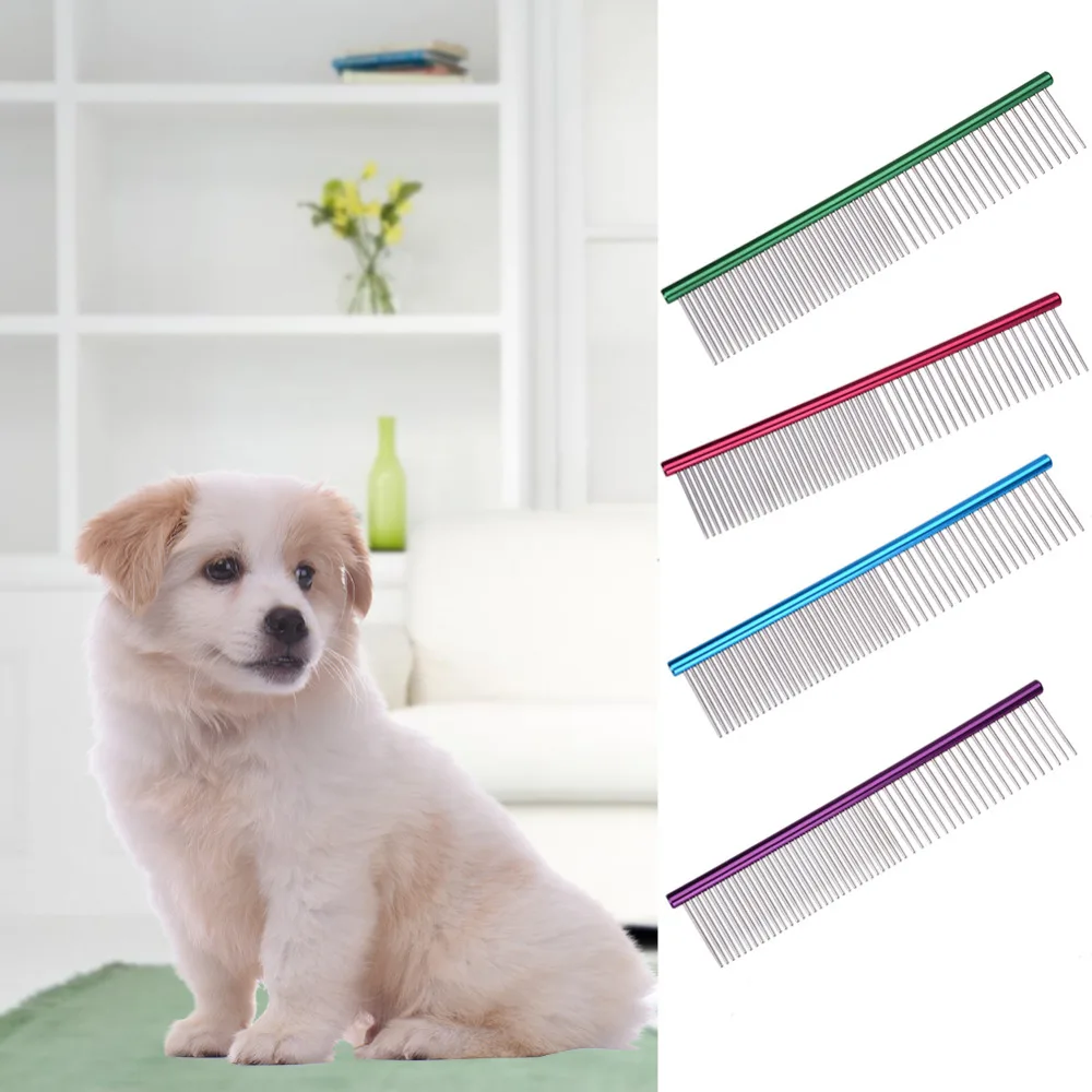 Профессиональная расческа для собак стальной триммер из нержавеющей стали в