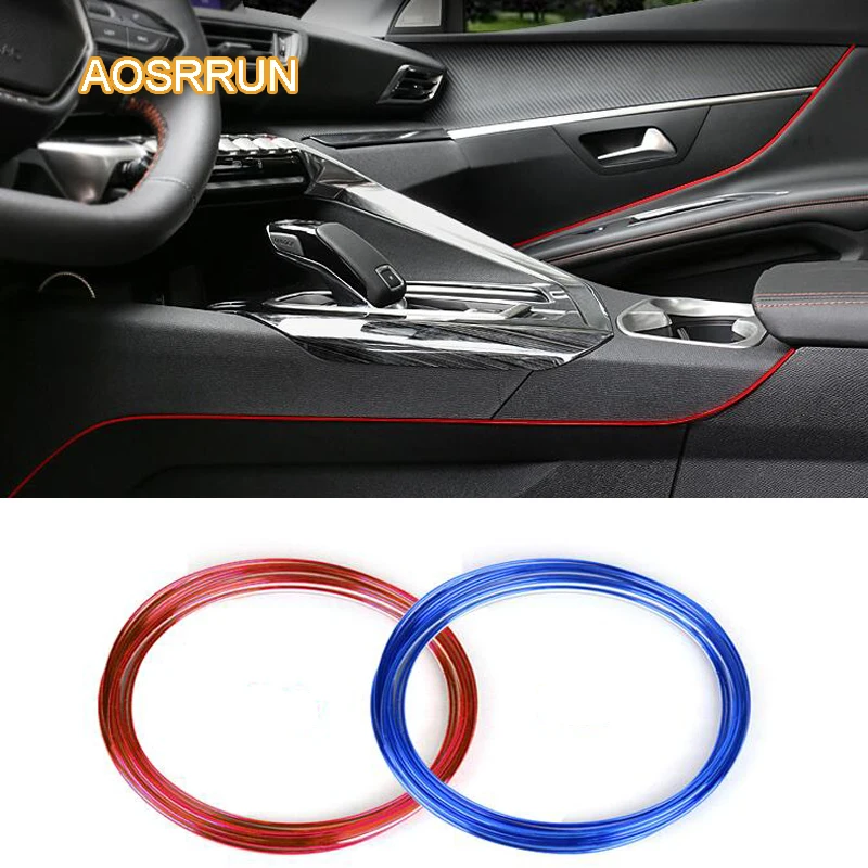 AOSRRUN декоративные полосы для украшения салона автомобиля блестящие