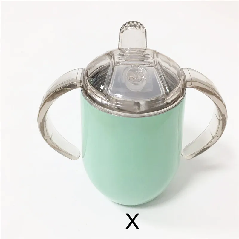 12oz Baby Cup X 12 унций соска Детские чашки 304 нержавеющая сталь детские бутылочки для воды яйцо стакан стеклянные чашки безопасный, не содержит БФА изолированный дети молоко термос - Цвет: 12oz Baby Cup X