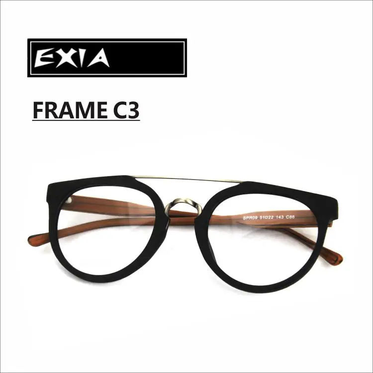 Brand Men and Women Spectacle Frames Italy Acetate Top Quality Produce Retro Eyewear EXIA OPTICAL KD-37 Series | Аксессуары для