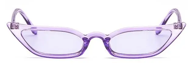 LEONLION новые женские винтажные красные солнцезащитные очки Cateye брендовые дизайнерские солнцезащитные очки в ретро-стиле женские очки для очков - Цвет линз: Clear Purple