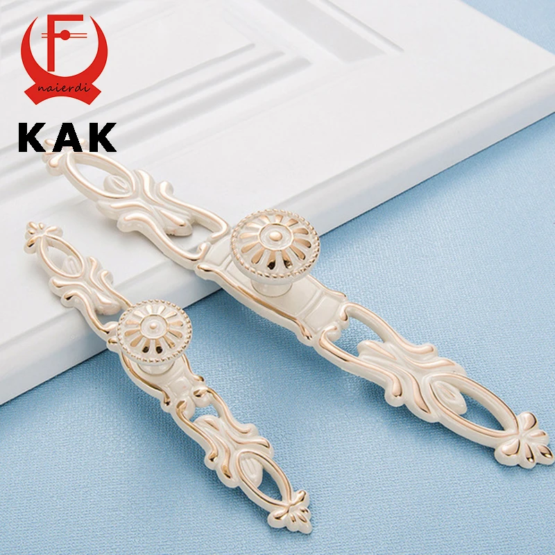 Бронзовые ручки для шкафа KAK кухонные дверной шкаф из сплава цинка Европейский