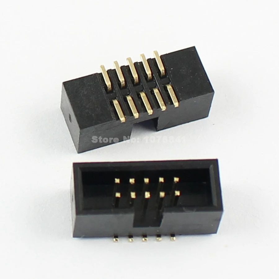 10 шт. 1 27 мм 2x5 контактов штекер SMT корпус PCB Box Header IDC коннектор|connector idc|connector 10connector