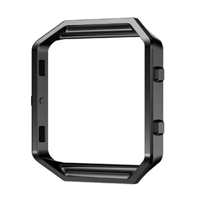black Чехол с хохлатой рамкой для Fitbit Blaze, Сменный Чехол из нержавеющей стали для отслеживания активности, аксессуары для умных часов - Цвет: black