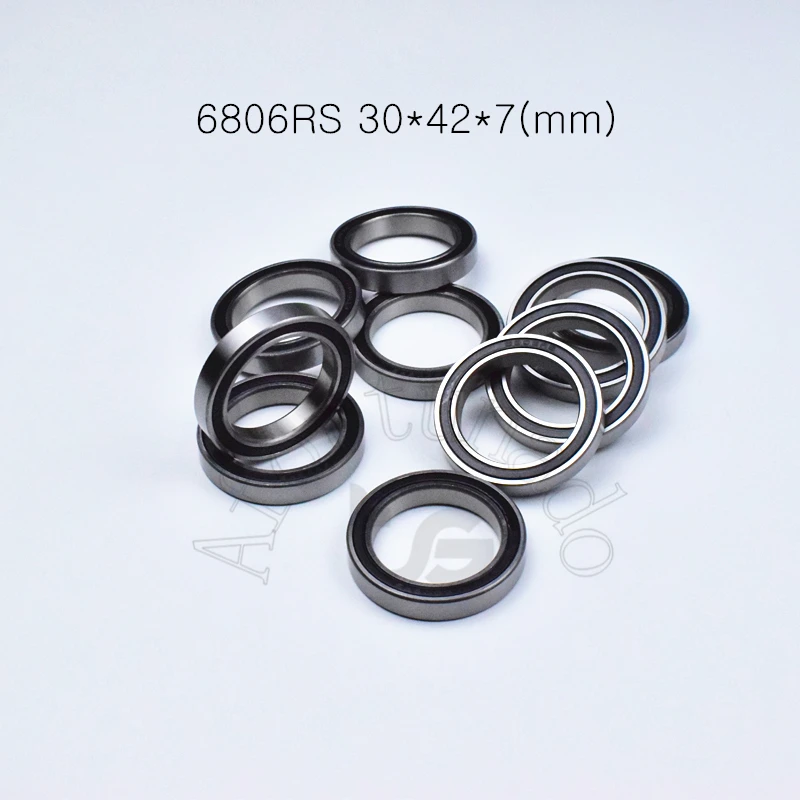 6806RS 30*42*7 (мм) 1 шт. подшипник ABEC 5 6806 хромированная сталь резиновый герметичный