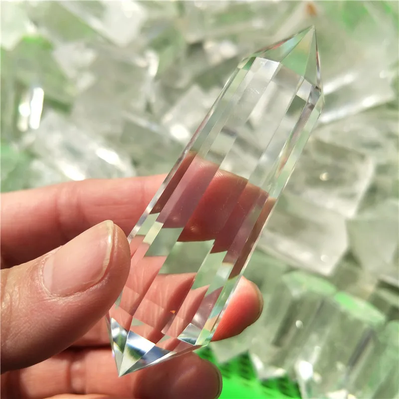 Прозрачные кварцевые Кристальные точки 12 граней восстанавливающие чистые как