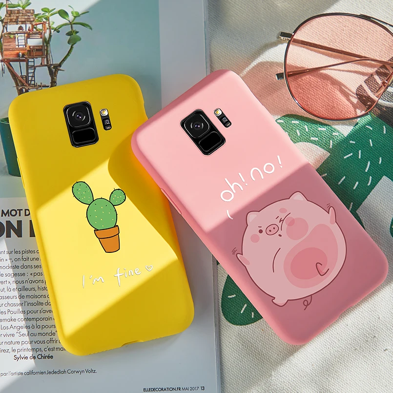 Милый чехол ASINA для Samsung Galaxy S9 силиконовый 3D с рельефным изображением животных Plus