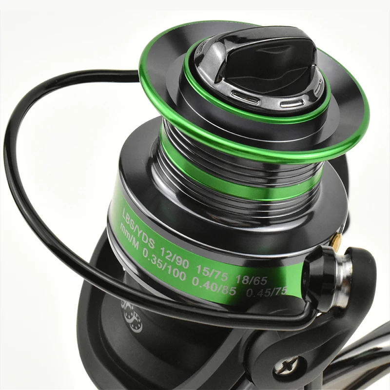 Рыболовная катушка для спиннинга Цельнометаллический корпус Ультра гладкая 14 1