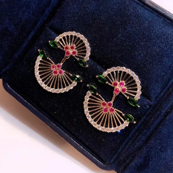 Дизайнерские Модные ювелирные изделия из меди 3A кубического циркония вечерние