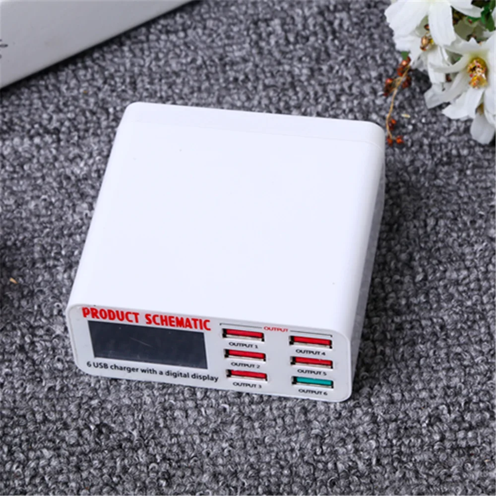 Go2linK 6A 6 USB 2 0 3 порт QC быстрое зарядное устройство концентратор настенный адаптер