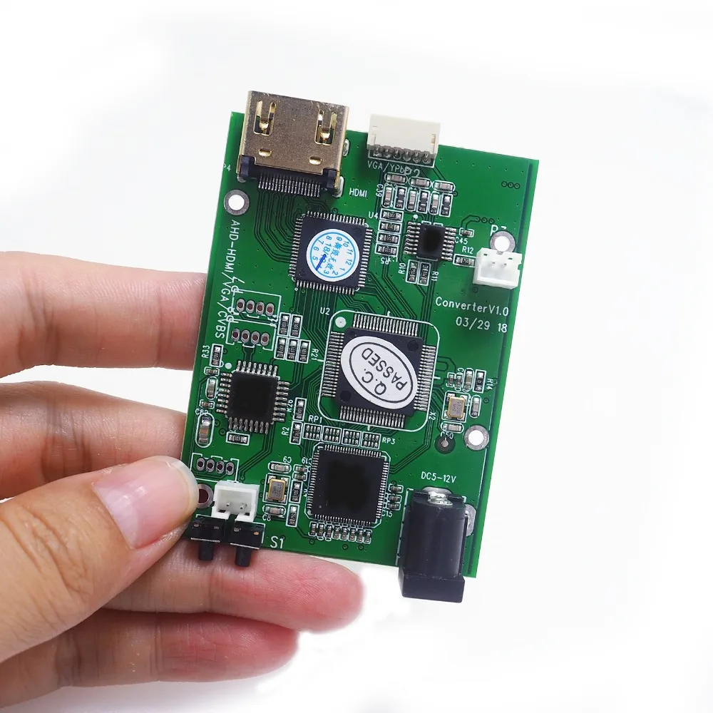 AHD41 4 в 1 HD видео сигнальный преобразователь Плата AHD TVI CVI CVBS сигнал к HDMI VGA