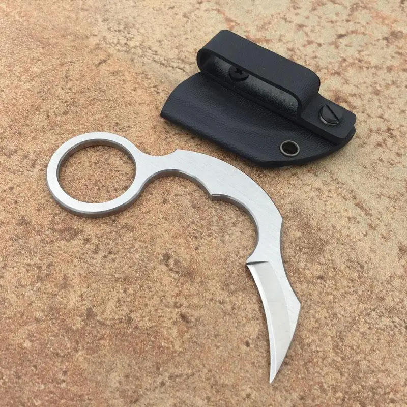 Высокое качество Karambit нож D2 сталь острый Отдых на природе выживания тактический