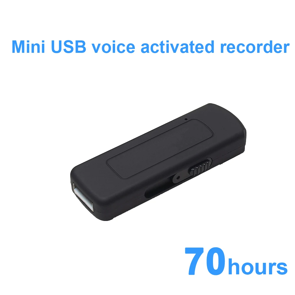 

USB диктофон, мини USB аудио запись U диск активация звука 4 Гб время записи 70 часов